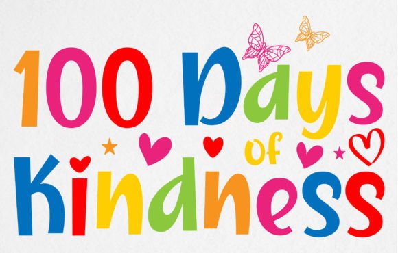 100 Days of Kindness T-Shirt Designs
