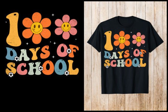 100 Days of School Retro T-Shirt