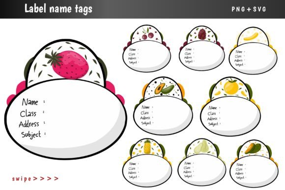 Fruit Label Name Tags: Graphics for Local Branding
