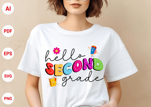 Hello Second Grade Teacher Graphics