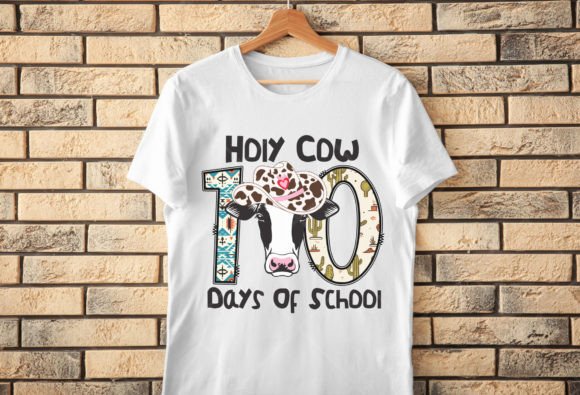 Holy Cow 100 Days of School Png, Graphics