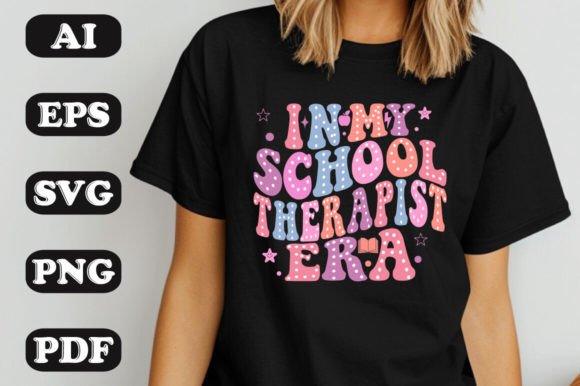 In My School Therapist Era Wavy SVG T- Graphics