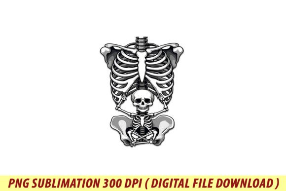 Maternity Skeleton Baby Monster Pumpkin Graphics