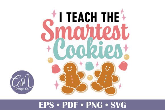 Pastel Teacher Student Christmas Design Graphics