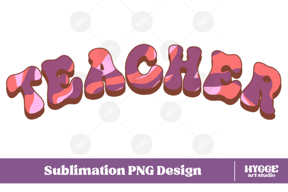 Retro Teacher Png School Kids Sublimation Graphics