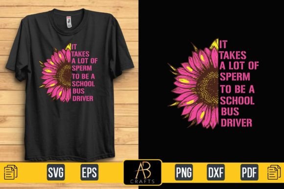 School Bus Driver Design: Graphics and Print Templates