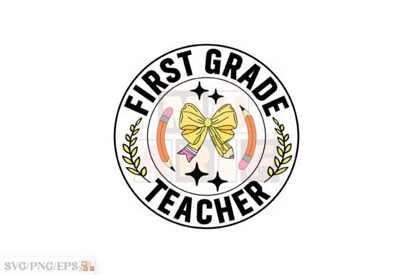 Teacher Fifth Grade Coquette Pencil Bow Graphics