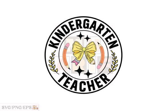 Teacher Kindergarten Coquette Pencil Bow Graphics